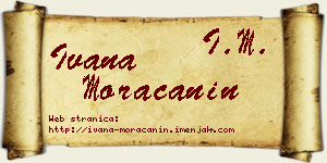 Ivana Moračanin vizit kartica